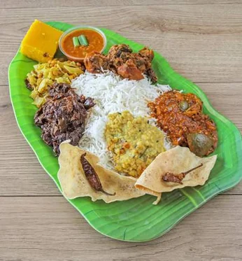 Sri Lankan vegetarian thali in Mississauga, ON